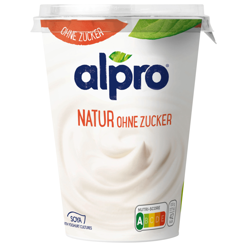 Alpro Soja-Joghurtalternative Natur Ohne Zucker vegan 500 g